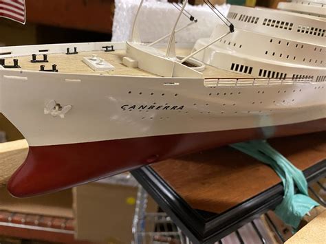 SS Canberra ship model Dimensions approx: 33? L x 5? W x 11? H – Scale ...