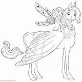 Mia And Me Coloring Pages Unicom Onchao  XColoringscom sketch template