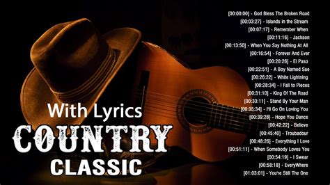 Best Classic Country Songs With Lyrics 1- Country Music Best Songs With ...