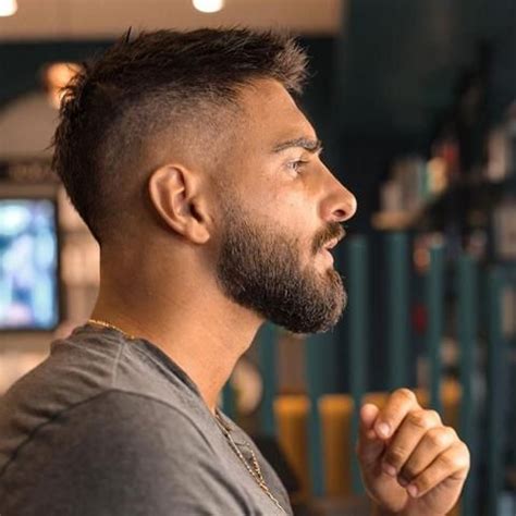 Mens Undercut Fade With Beard