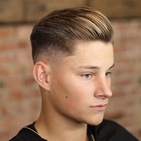 Fade Medium Hairstyles For Teenage Guys