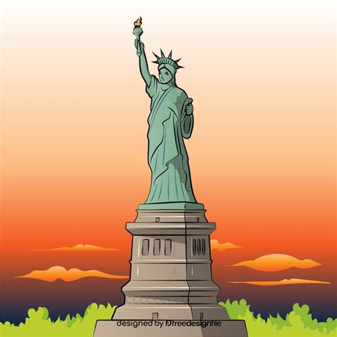 Statue of liberty vector free download