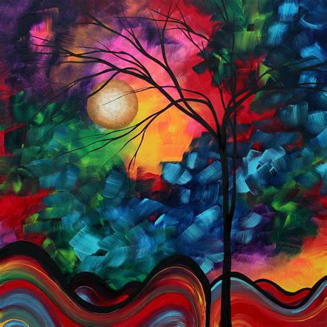 Abstract Landscape Bold Colorful Painting Painting by Megan Duncanson