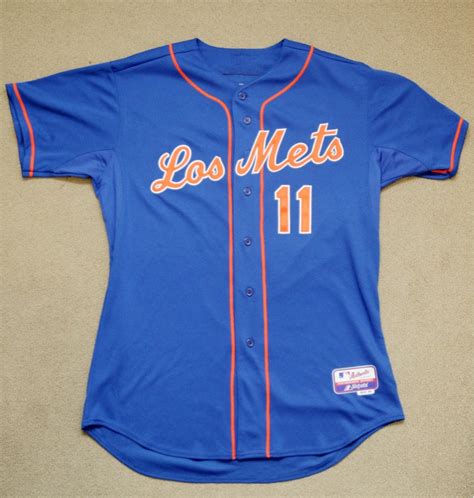 Picture of tonight's blue Los Mets jersey - The Mets Police