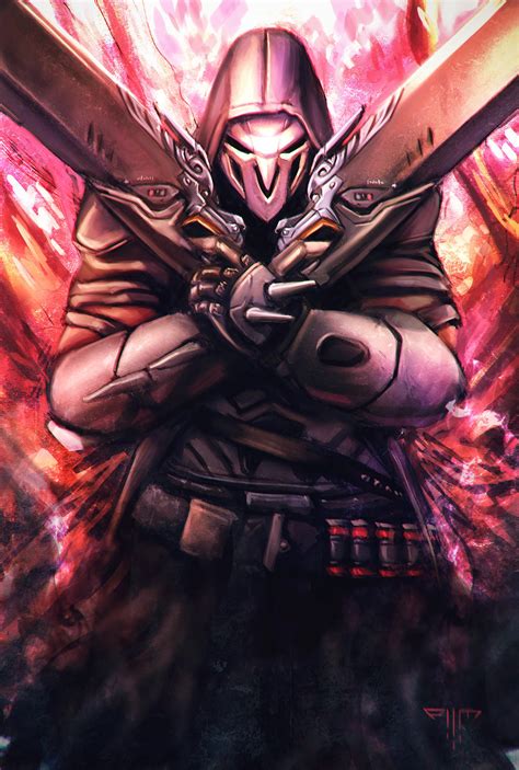 Overwatch - Reaper by AIM-art on DeviantArt