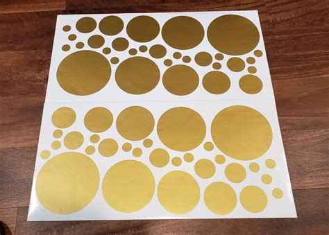 360 Metallic Gold Wall Decals, Gold Wall Decal, Metallic Wall Decal ...