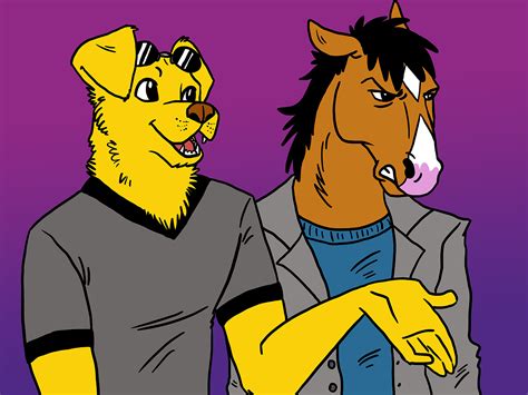 Bojack and Mr. Peanutbutter by fishyhylian on DeviantArt