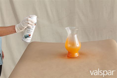 Step 3: Dry to touch time is about an hour. Next, apply Valspar Perfect Finish Premium Enamel ...