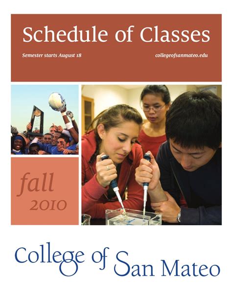 College of San Mateo Fall 2010 Schedule of Classes by College of San Mateo - Issuu