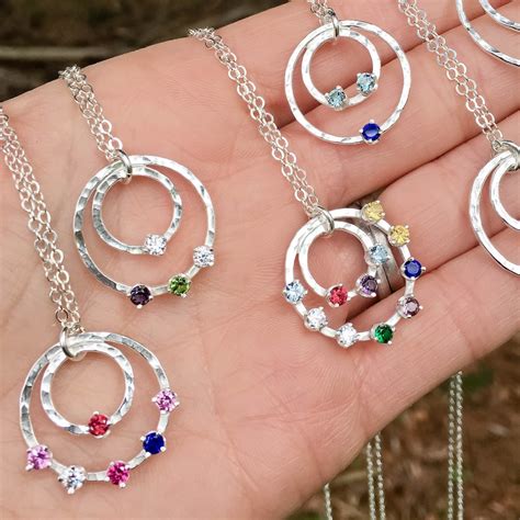 Personalized Birthstone Necklace For Mom Necklace Gift for | Etsy