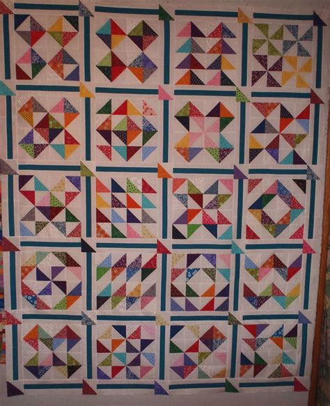 HST Sampler Top Done | Half square triangle quilts pattern, Half square ...