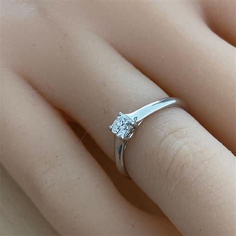Tiffany and Co Lucida Diamond Platinum Engagement Ring Weighing 0.30 Carats at 1stDibs | tiffany ...