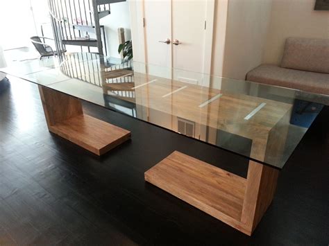 Custom Glass Top Dining And Side Table By Ajc Woodworking | Free Hot Nude Porn Pic Gallery