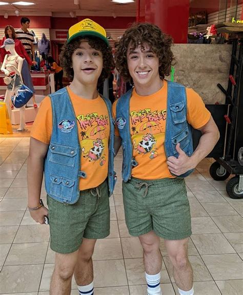 Dustin and his stunt double!! | Stranger things costume, Stranger things kids, Stranger things ...