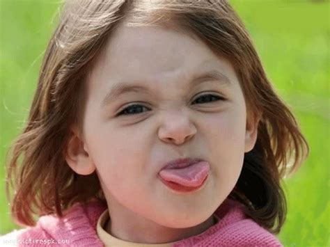 Girl with Tongue Sticking Out Picture | Cute Baby Wallpapers