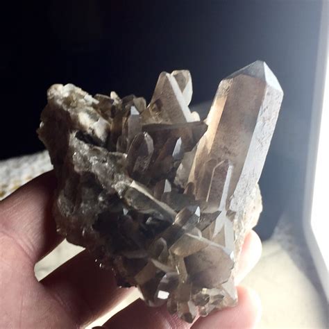 Smoky Quartz crystal cluster