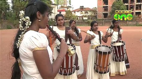 Ladies Performing Chenda Melam in state school kalolsavam - YouTube