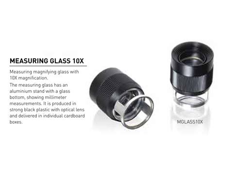 MAGNIFYING GLASSES : Measuring Magnifying Glass - 10X