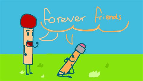 BFDIA - Match and Pencil: Forever Friends request by Polabear-loves-art on DeviantArt