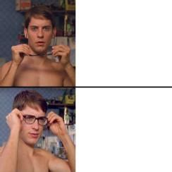 Peter Parker Glasses Blank Template - Imgflip