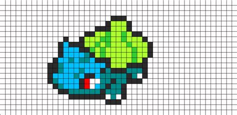 Grid Minecraft Pixel Art Pokemon Bulbasaur - Pixel Art Grid Gallery