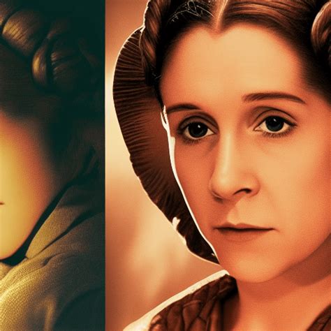 Princess Leia Luke Skywalker Portrait · Creative Fabrica