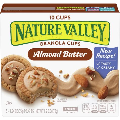 Nature Valley Granola Cups Almond Butter 5 Pouches - Walmart.com - Walmart.com