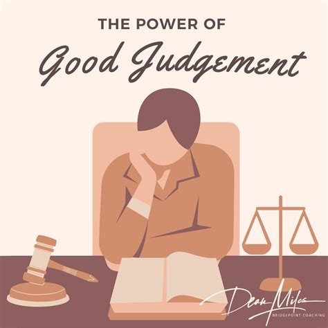 Examples Of Good Judgement