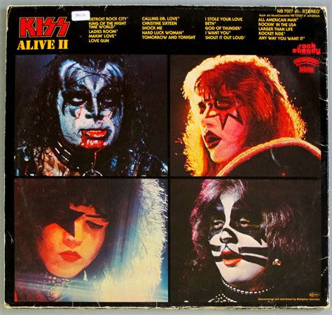 KISS Alive II Cover Gallery & 12" Vinyl LP Discography Information # ...