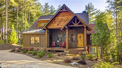 Small Cabin Home Plan with Open Living Floor Plan