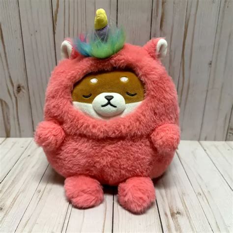 MINISO SHIBA INU Dog Plush Stuffed Animal Unicorn Outfit 9 Inch Pink Rainbow $16.99 - PicClick