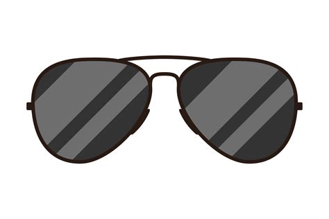 Black aviator sunglasses vector isolated 13809274 Vector Art at Vecteezy