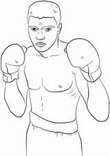 Boxer Coloring Page sketch template