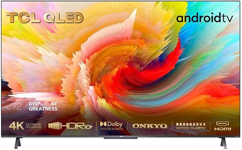 Buy TCL 50C720K QLED Gaming TV 50 Inch Smart Android TV, 4K UHD, HDR Premium, Dolby Vision Atmos ...