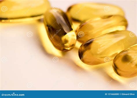 Cod Fish Liver Oil Capsules Stock Photo - Image of drug, natural: 121666880