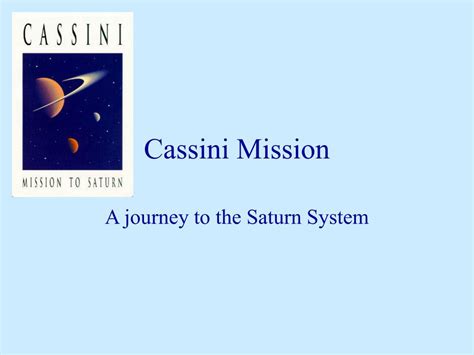 PPT - Cassini Mission PowerPoint Presentation, free download - ID:237104