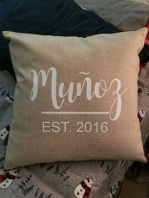 Personalized Pillow Last name and Established Date Pillow with | Etsy | Personalized pillows ...