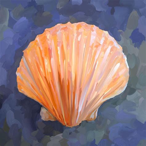 paintings of seashells | Seashell I Painting - Seashell I Fine Art Print | Seashell painting ...