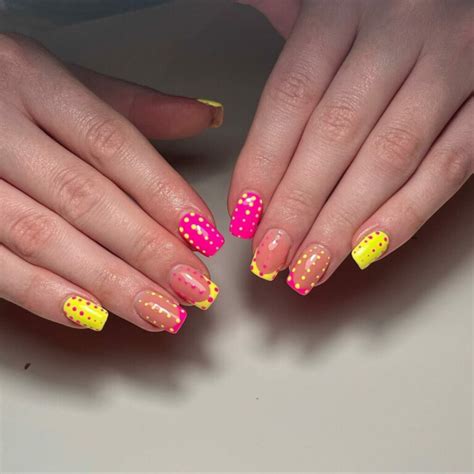 40+ Pretty Ideas for Pink and Yellow Nails that Turn Heads - Nail Designs Daily