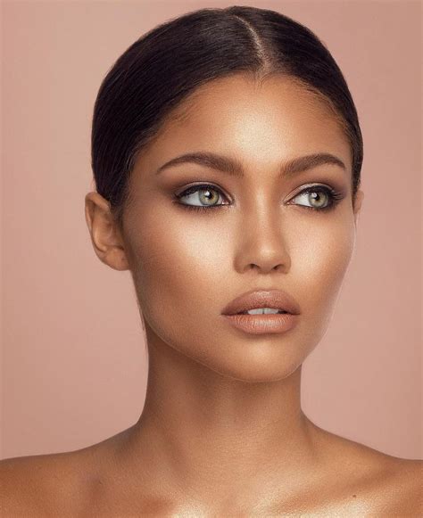 Audreyana Michel ft. Photoshop Tan Skin Makeup, Tanned Makeup, Face Makeup, Tanned Skin, Neutral ...