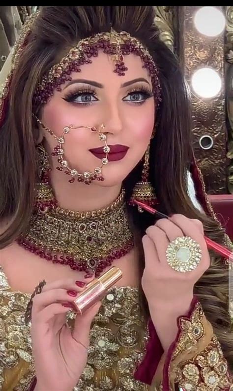 Mekup look | Beautiful bridal makeup, Pakistani bridal makeup, Bridal ...