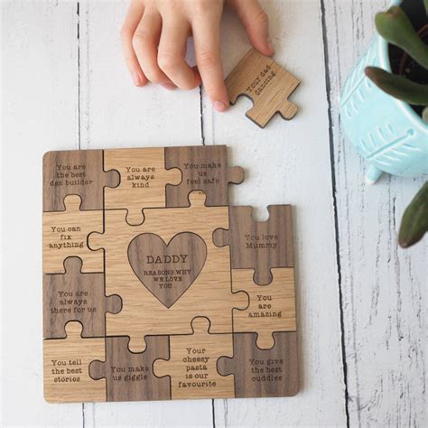 Personalized Wooden Inscription Puzzle