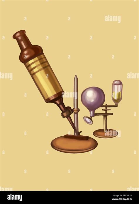 Robert Hooke's Microscope Stock Photo - Alamy