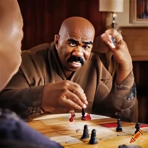 Image of steve harvey playing a board game on Craiyon