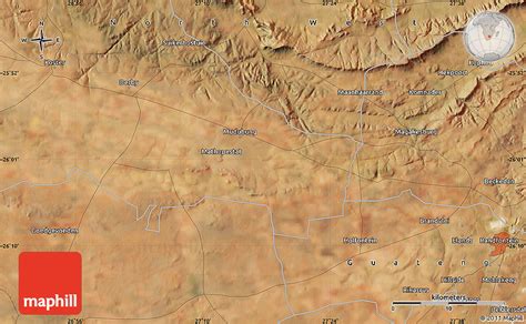 Satellite Map of Hekpoort