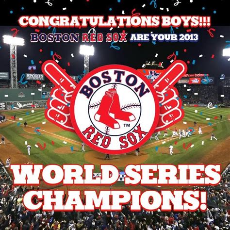 Boston Red Sox World Series Champions | Red sox world series, Boston ...