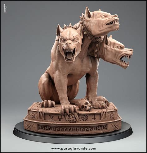 Cerberus. | Greek mythology statue, Greek mythological creatures ...