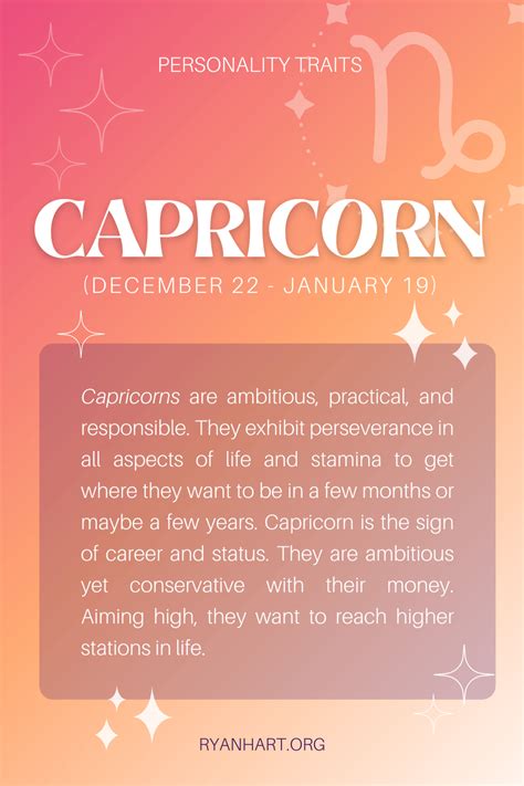 Capricorn Personality Traits (Dates: December 22 - January 19) (2023)