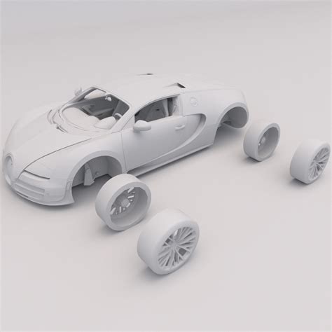 Free 3D file Bugatti Veyron PRINTABLE Car 3D Digital STL File 🚗・3D printing design to download・Cults