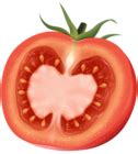 Tomato Half PNG Transparent Clip Art Image | Gallery Yopriceville - High-Quality Free Images and ...